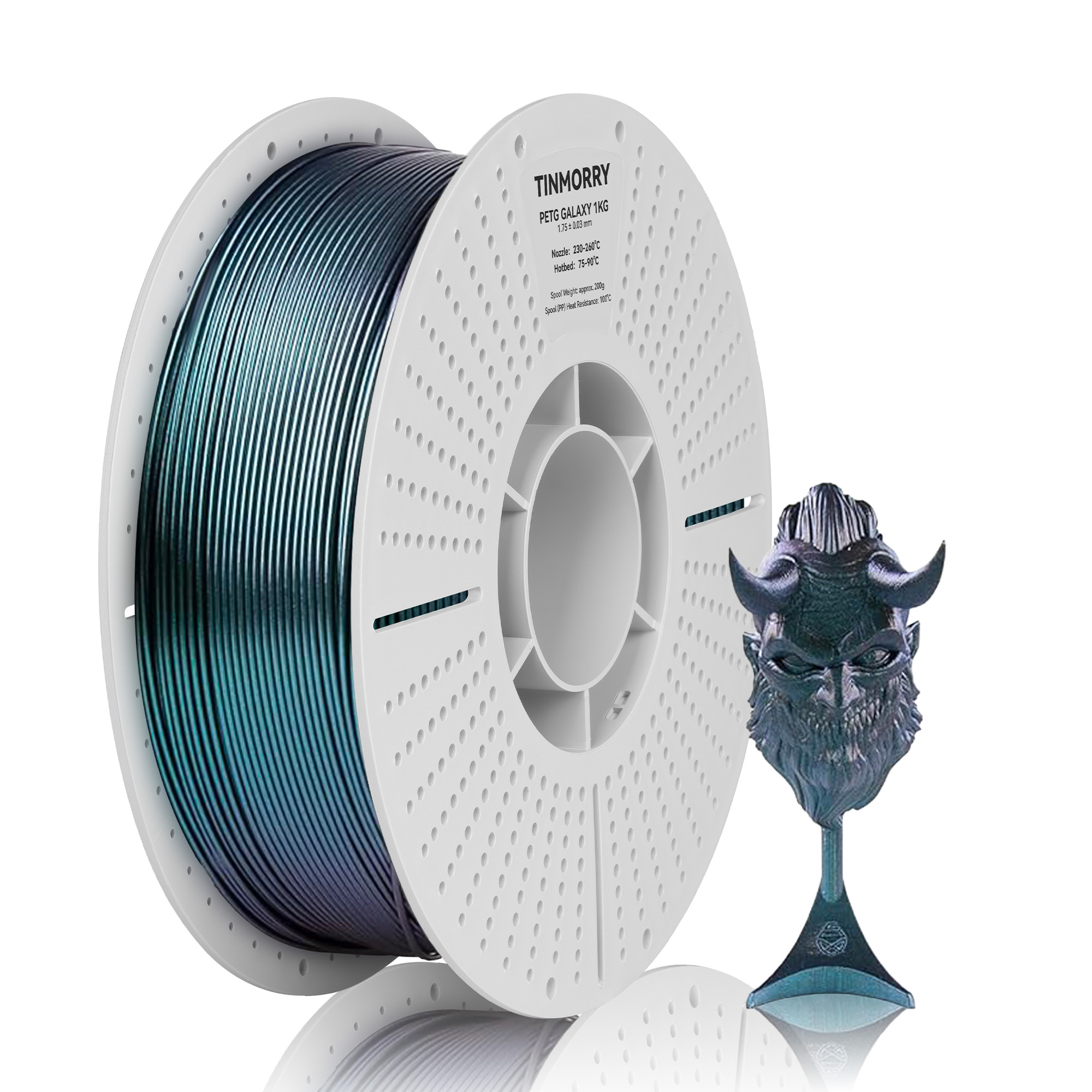 Nhựa in 3D PETG Galaxy - Xanh tím đổi màu - 1 kg
