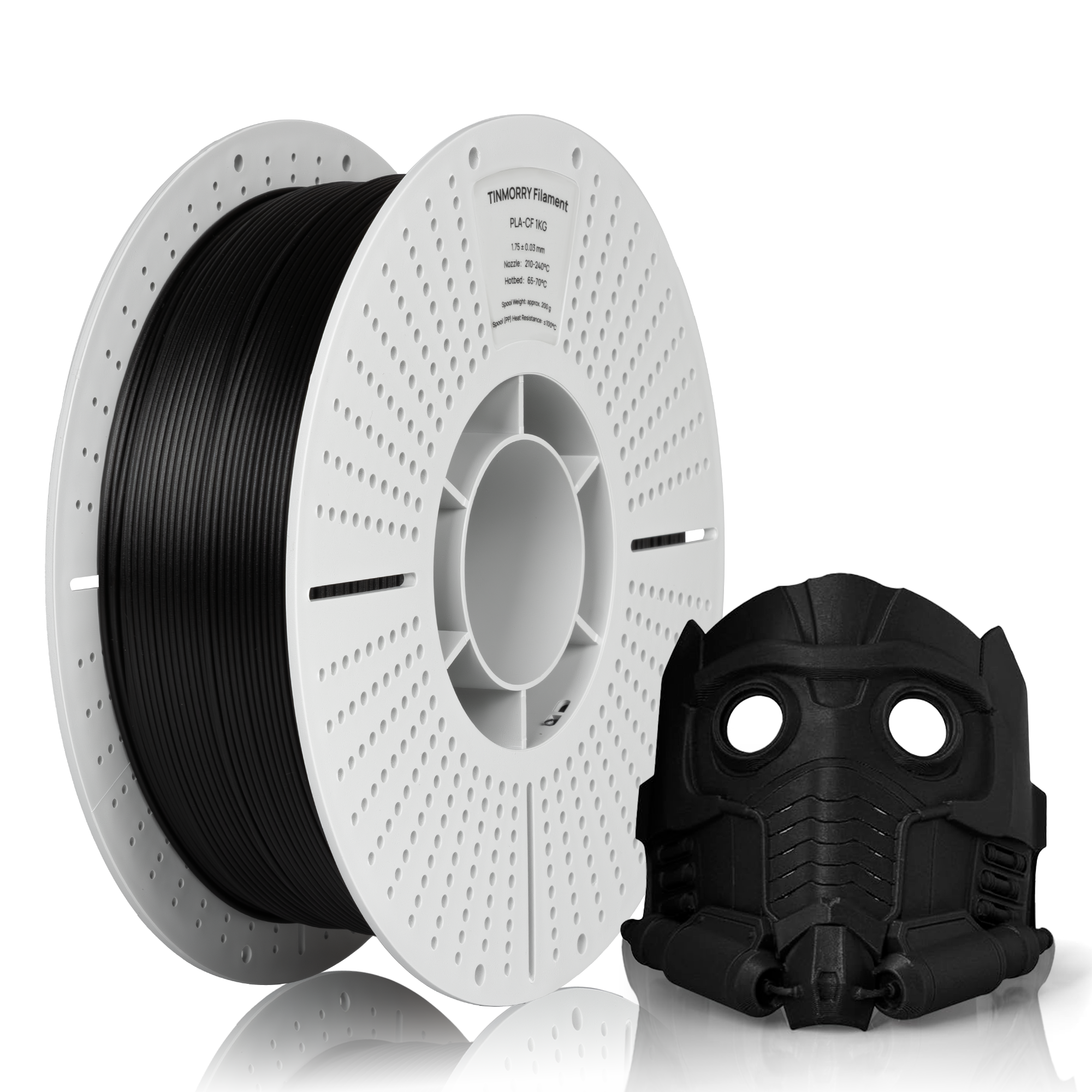 Nhựa in 3D PLA-CF - Đen - 1 kg